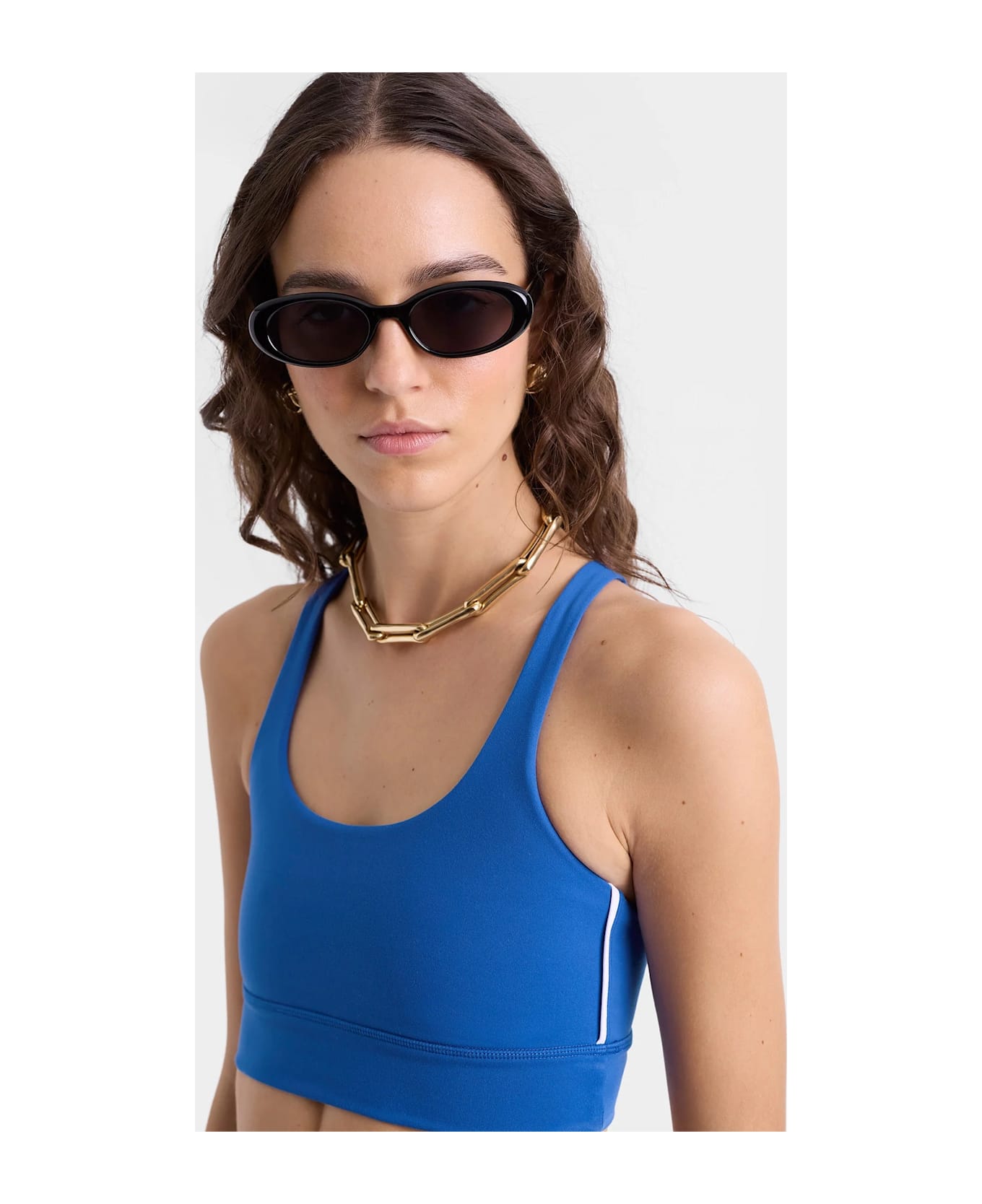 Sporty 
Rich Bold Health Active Bra - Paris Blue
