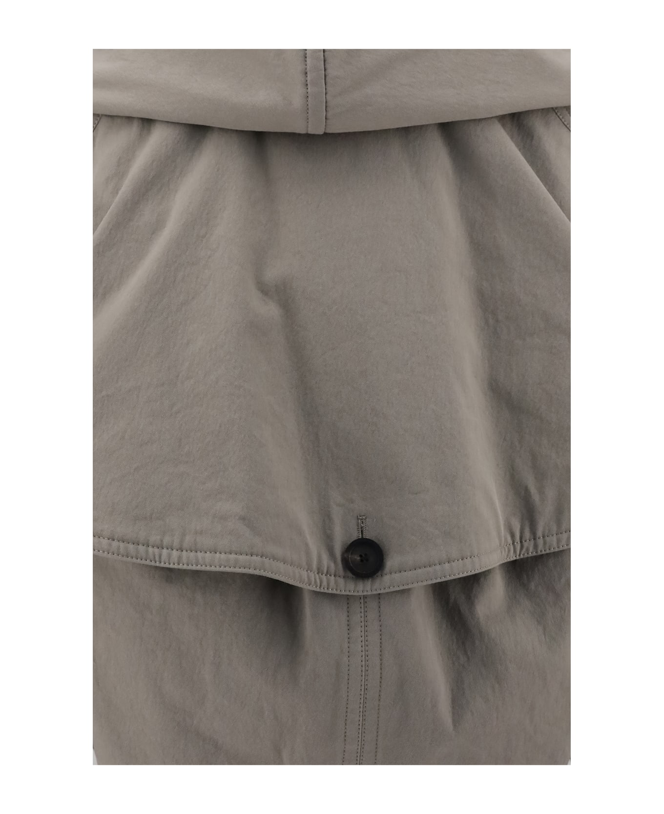 Balenciaga Reverse Hooded Trench Coat