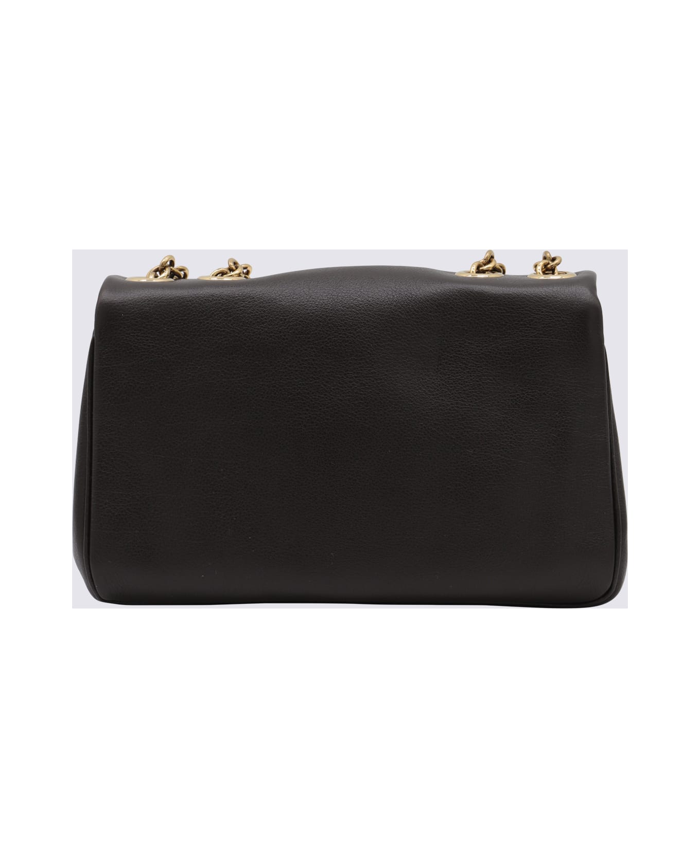 Chloé Dark Brown Leather Heritage Shoulder Bag - INK BROWN
