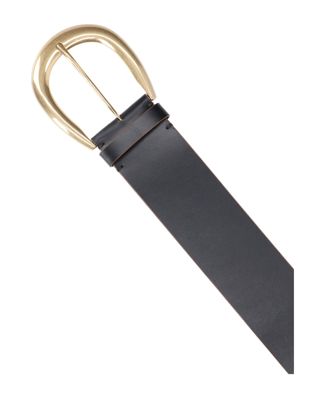 Chloé Leather Belt With Buckle - Black  
