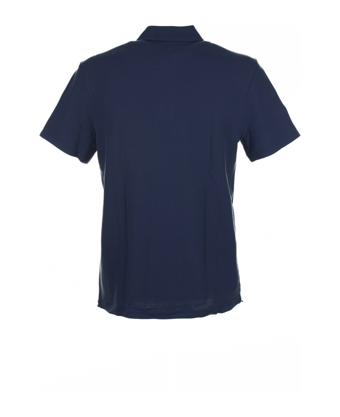 Altea Blue Short-sleeved Polo Shirt In Cotton - Blu ポロシャツ