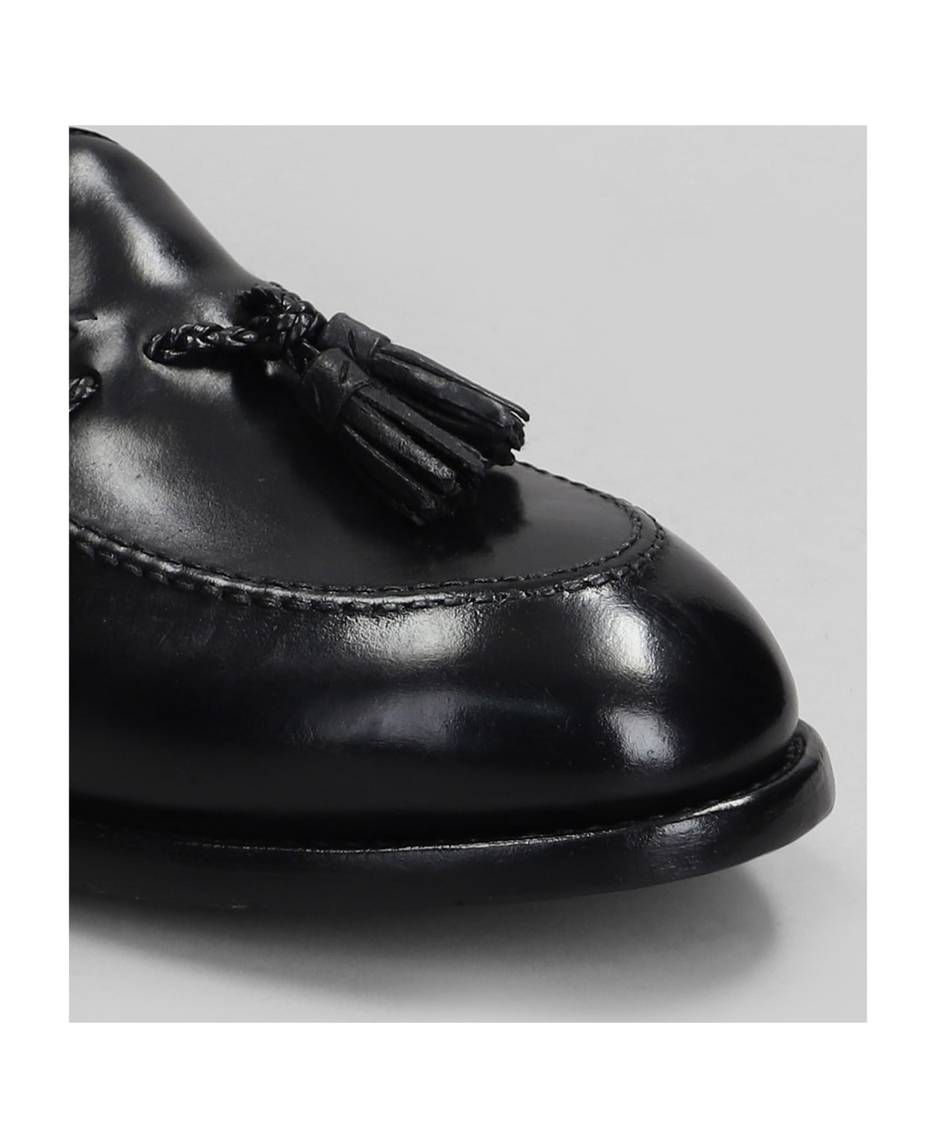 Premiata Loafers In Black Leather - black