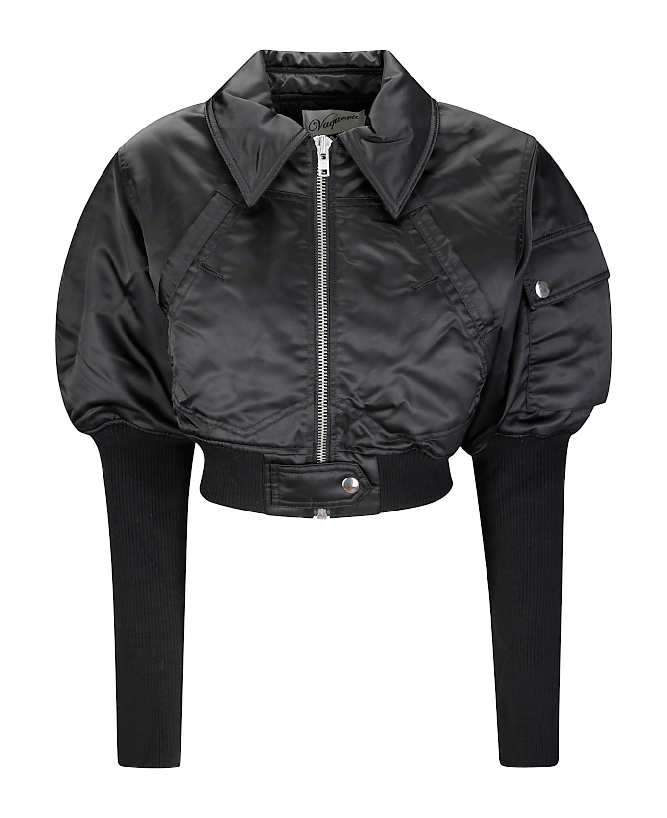 Vaquera Women Aviator Jacket - BLACK