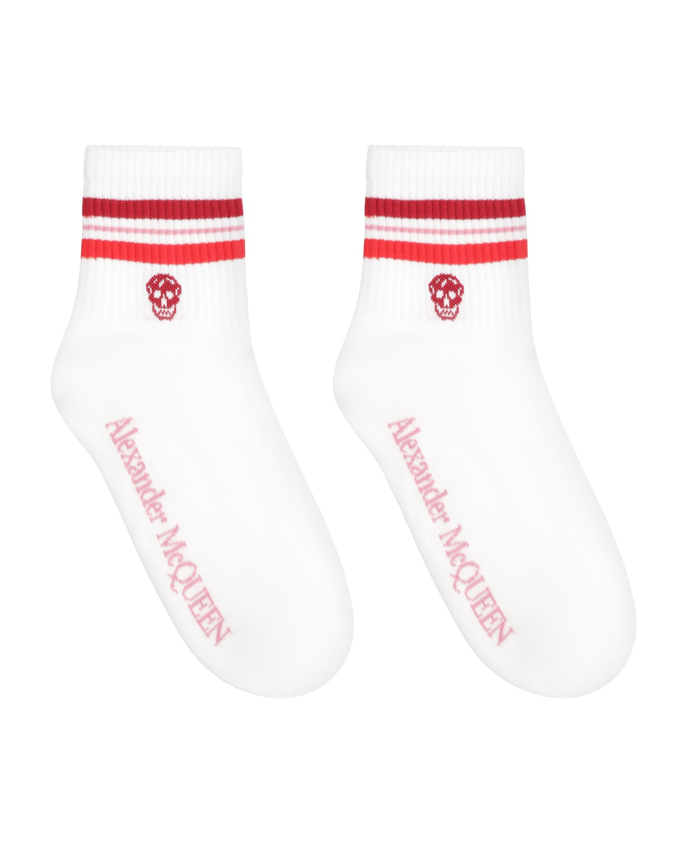 Alexander McQueen Cotton Socks - White 靴下＆タイツ