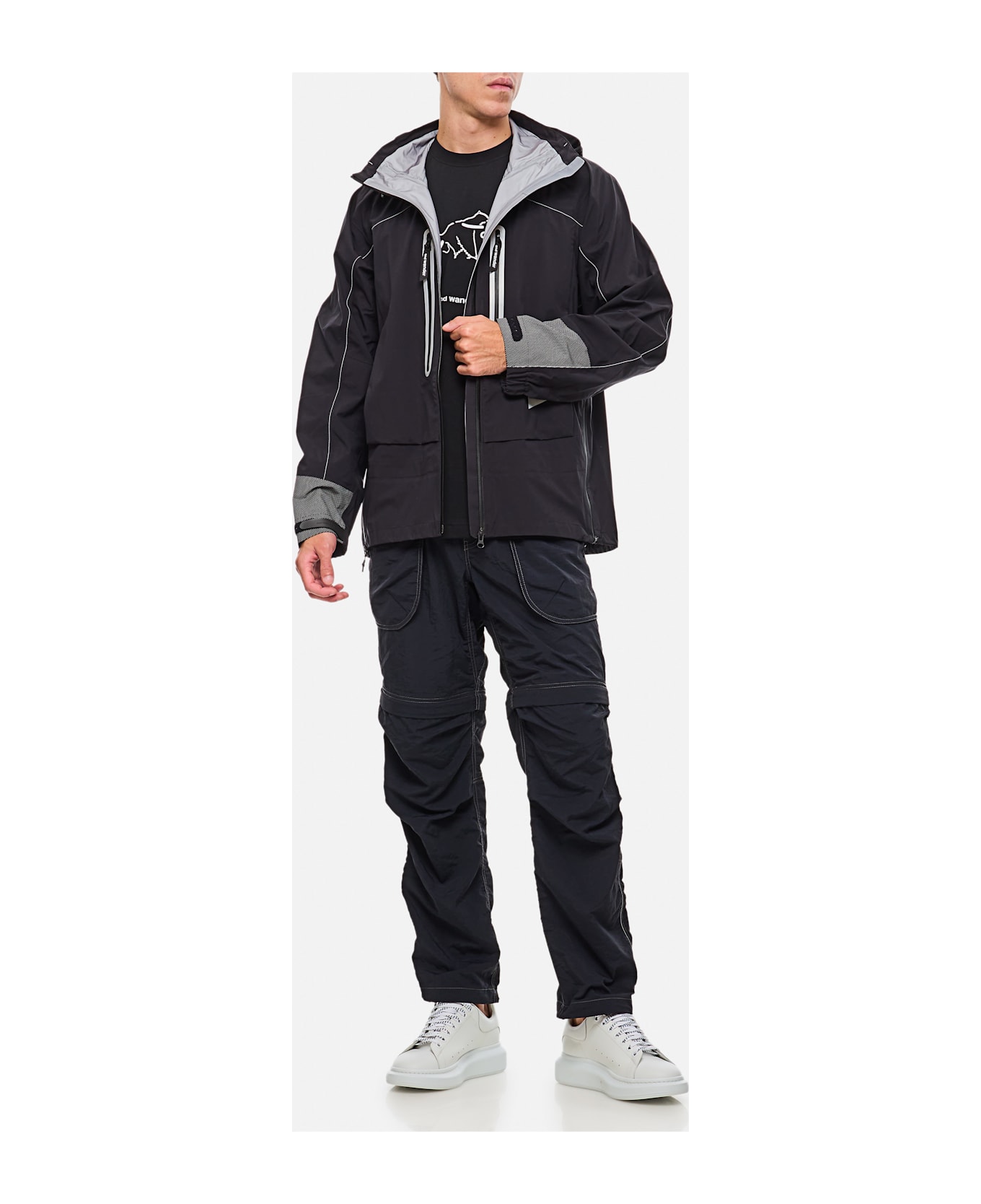 And Wander Pertex Shield Rain Jacket - Black