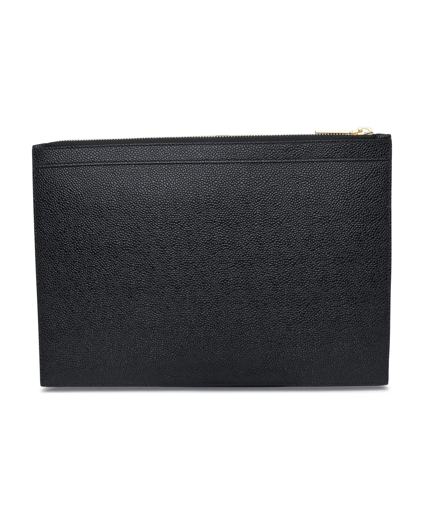 Thom Browne Black Leather Small Document Holder - Black