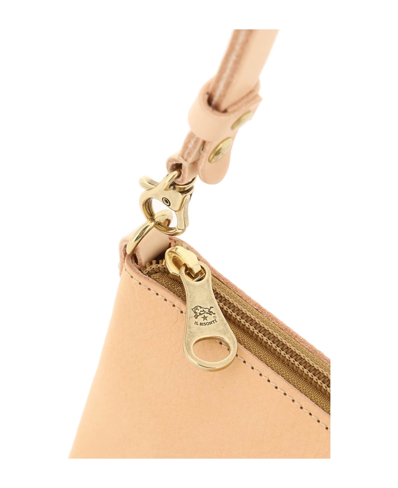 Il Bisonte 'lucia' Leather Shoulder Bag - NATURALE (Pink)