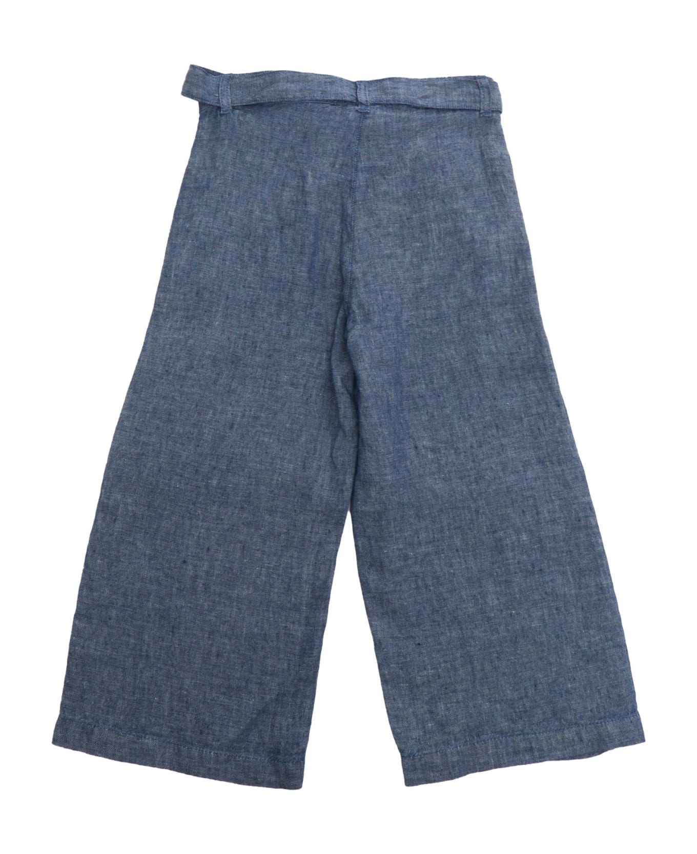 Aspesi 3/4 Wide-leg Trousers - BLUE
