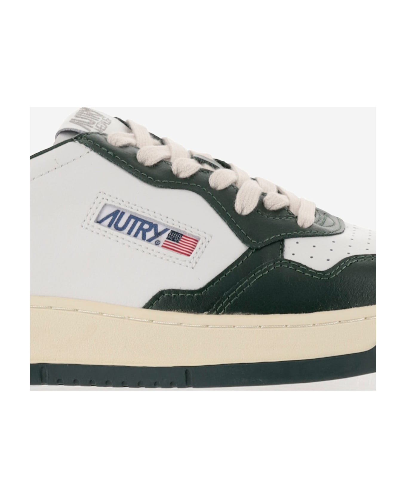 Autry Medalist Color-block Sneakers - Red