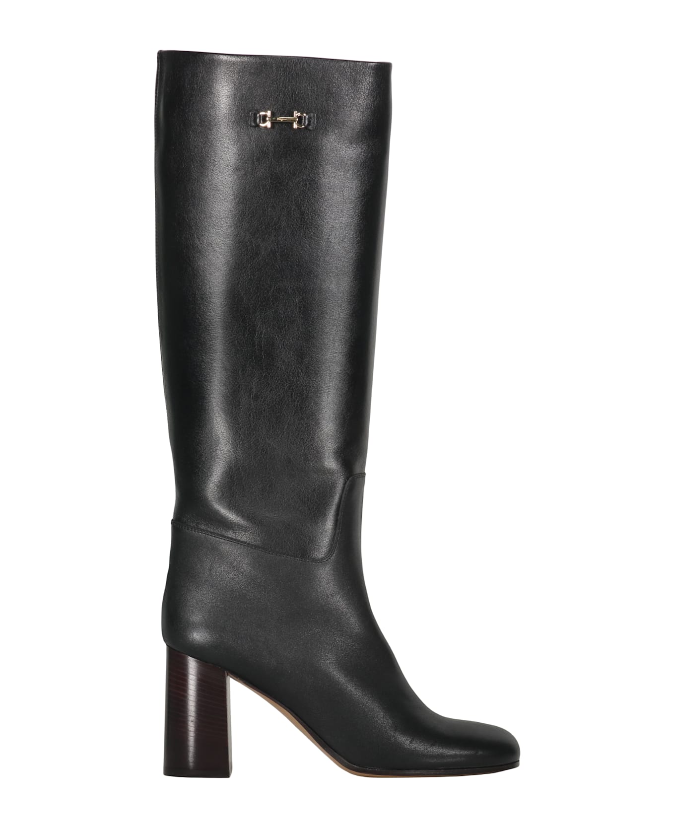 Ferragamo Leather Boots - black