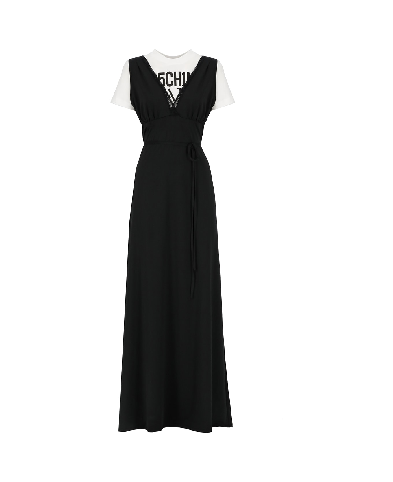 M05CH1N0 Jeans Cotton Blend Dress - Black ワンピース＆ドレス