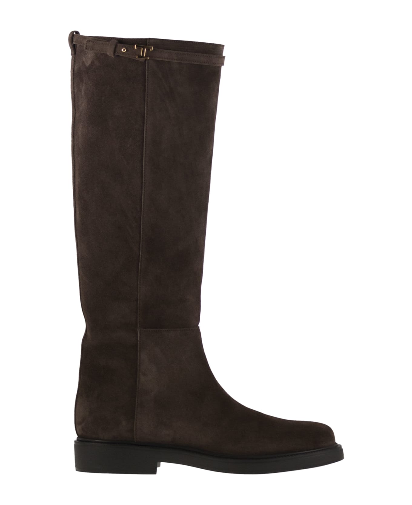 Tod
s Suede Leather Boot - BROWN