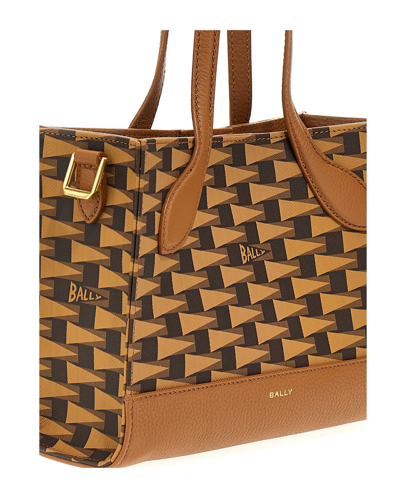 Bally 'keep On Xs' Shopping Bag - Multideserto+oro トートバッグ