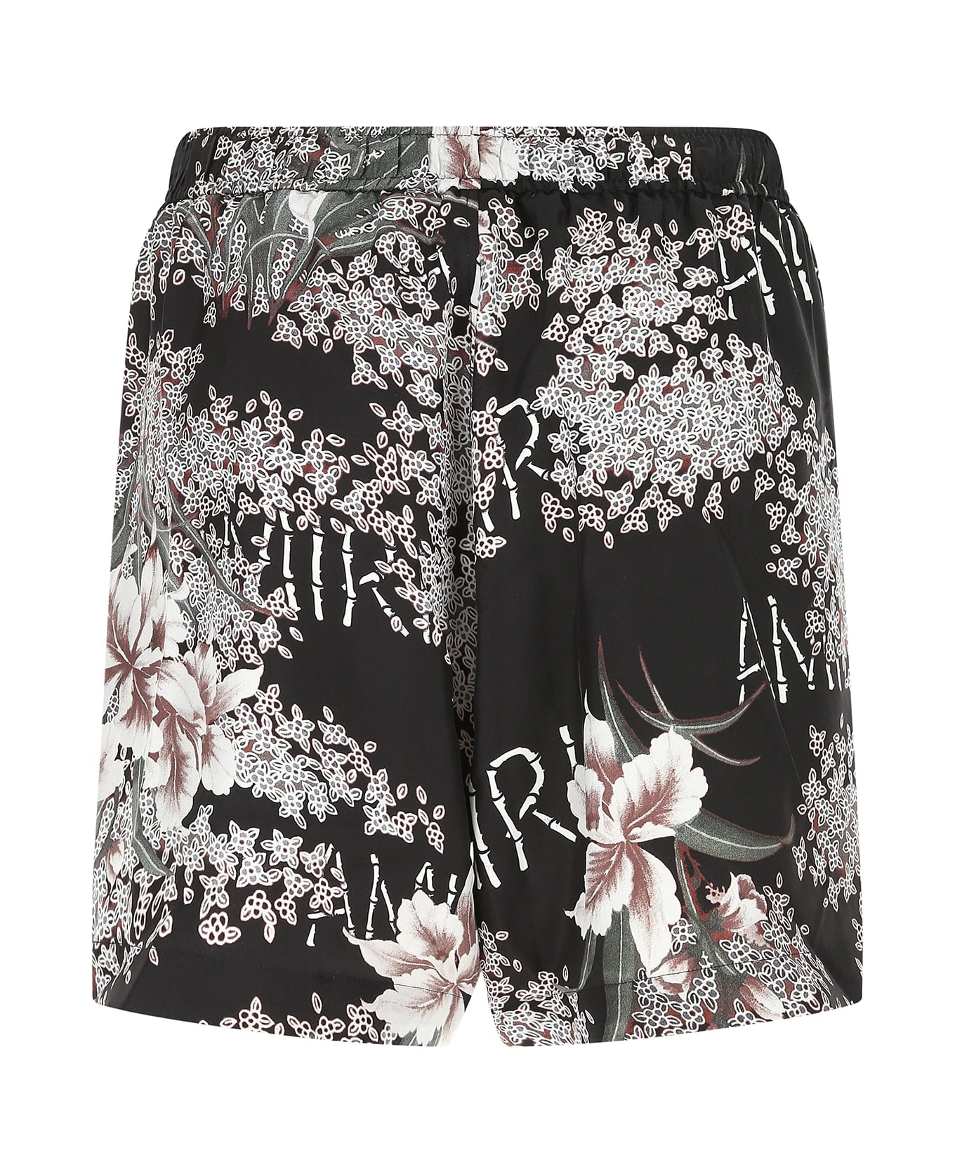 AMIRI Printed Silk Bermuda Shorts - BLACK