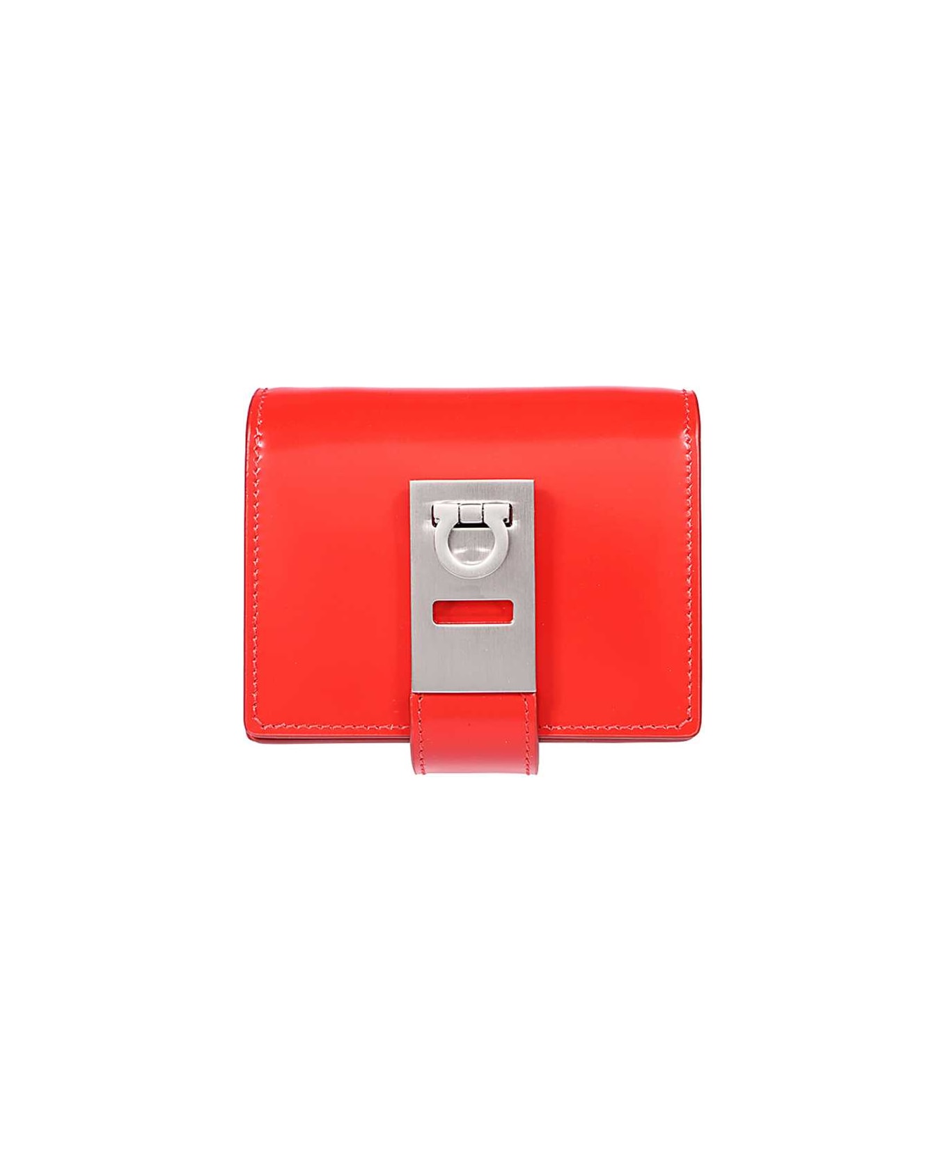 Ferragamo Mini Leather Bag - red