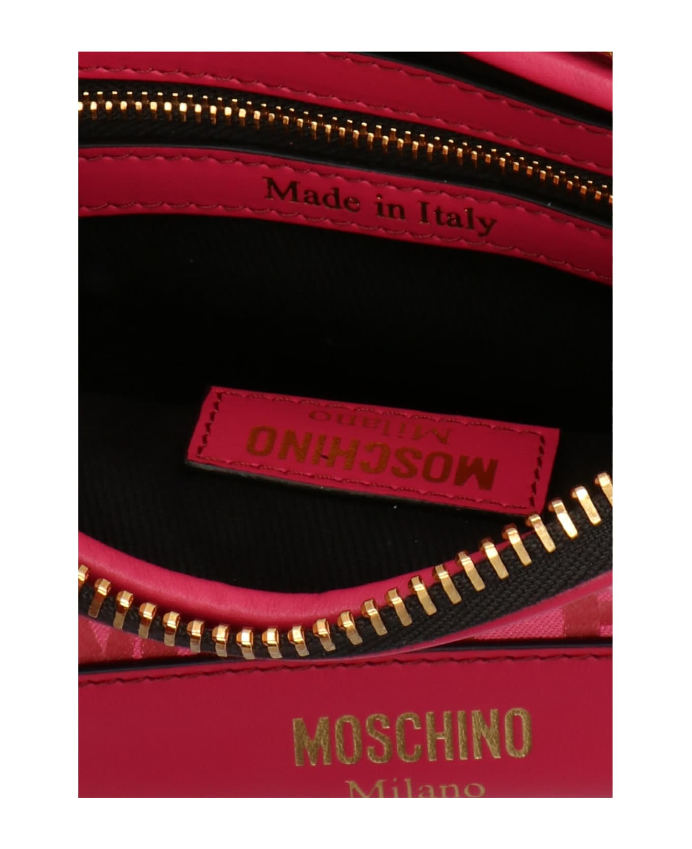 Moschino Jacquard Crossbody Bag - Fuchsia