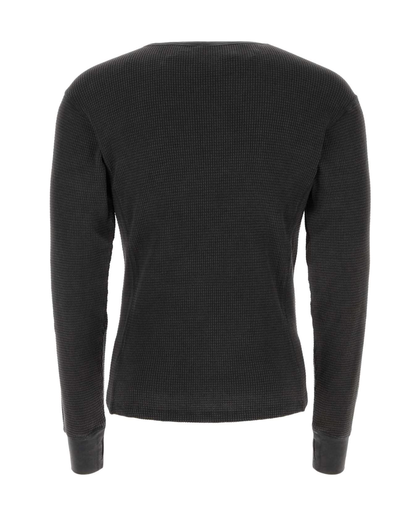 Entire Studios Charcoal Cotton Sweater - WASHEDBLACK