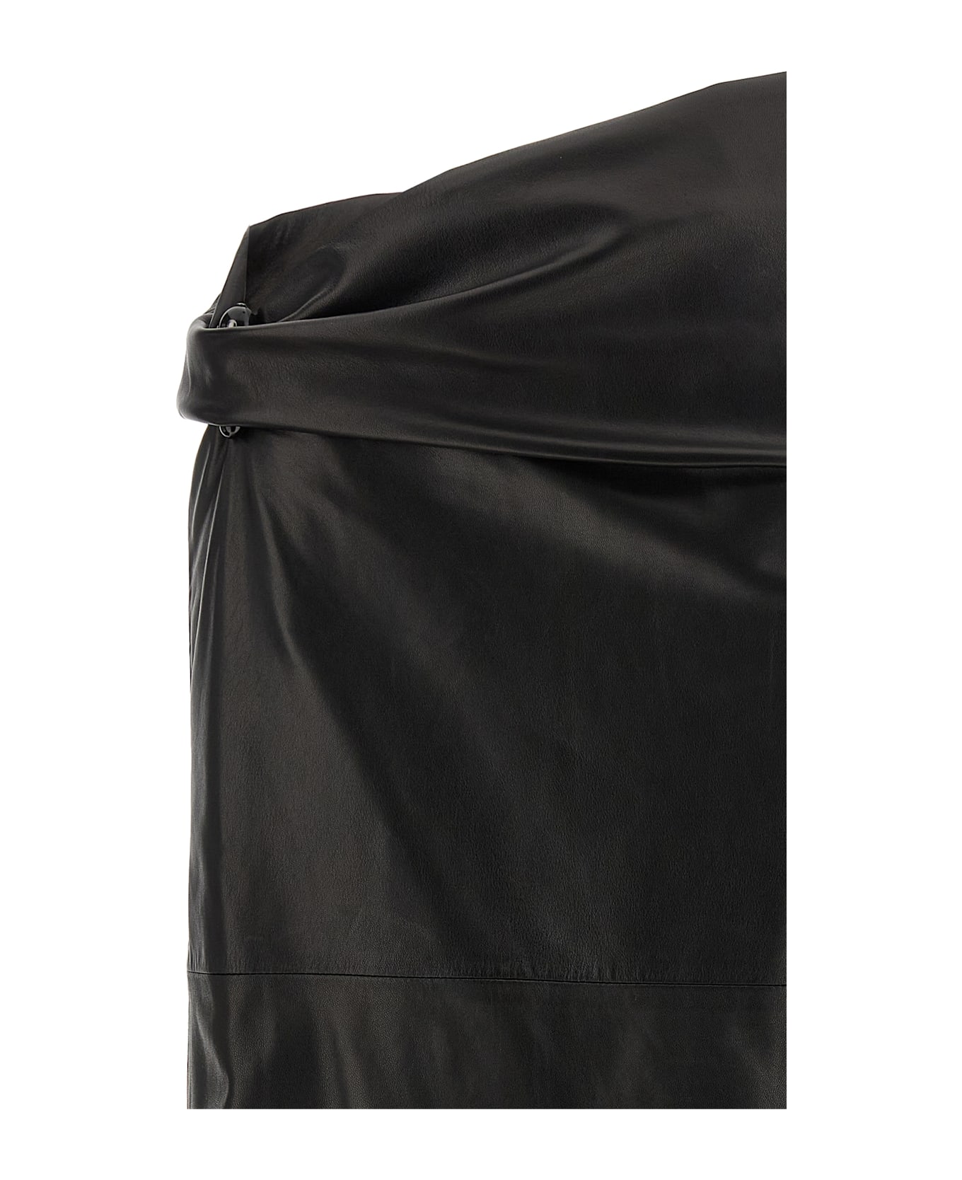 Alberta Ferretti Plongé Nappa Skirt - Black   スカート