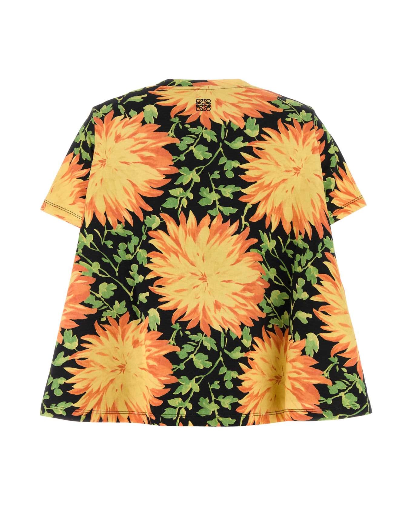 Printed Cotton Blend T-shi