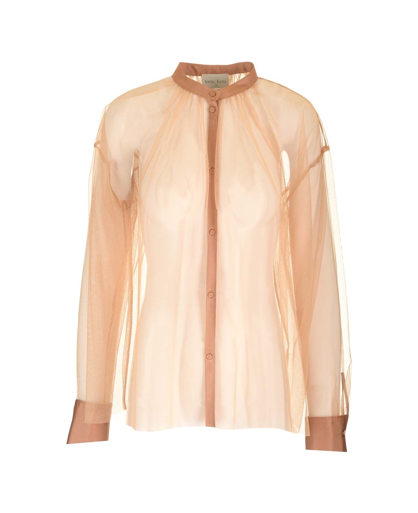 Forte_Forte Tulle Bohemian Shirt - Nude シャツ