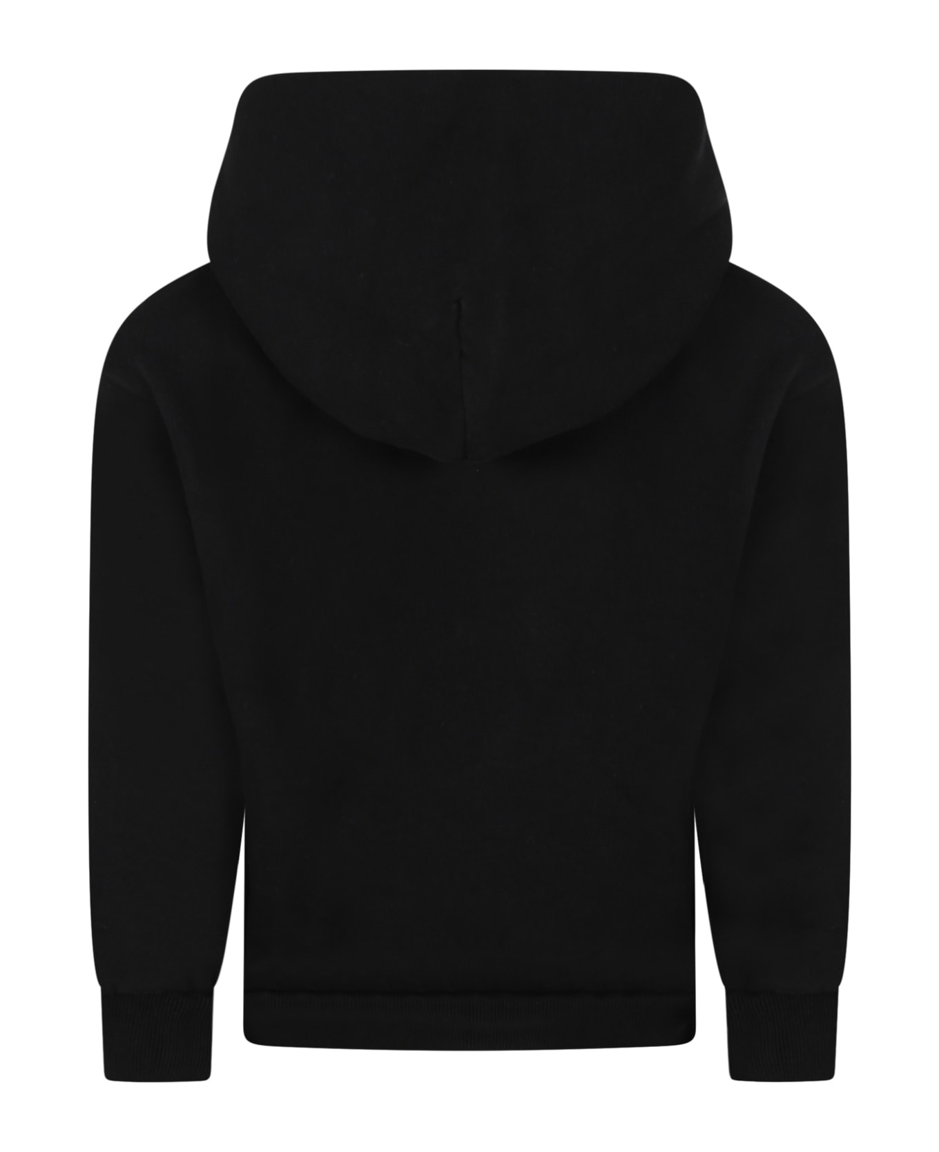 Balenciaga Black Sweatshirt For Girl With Logo - Black