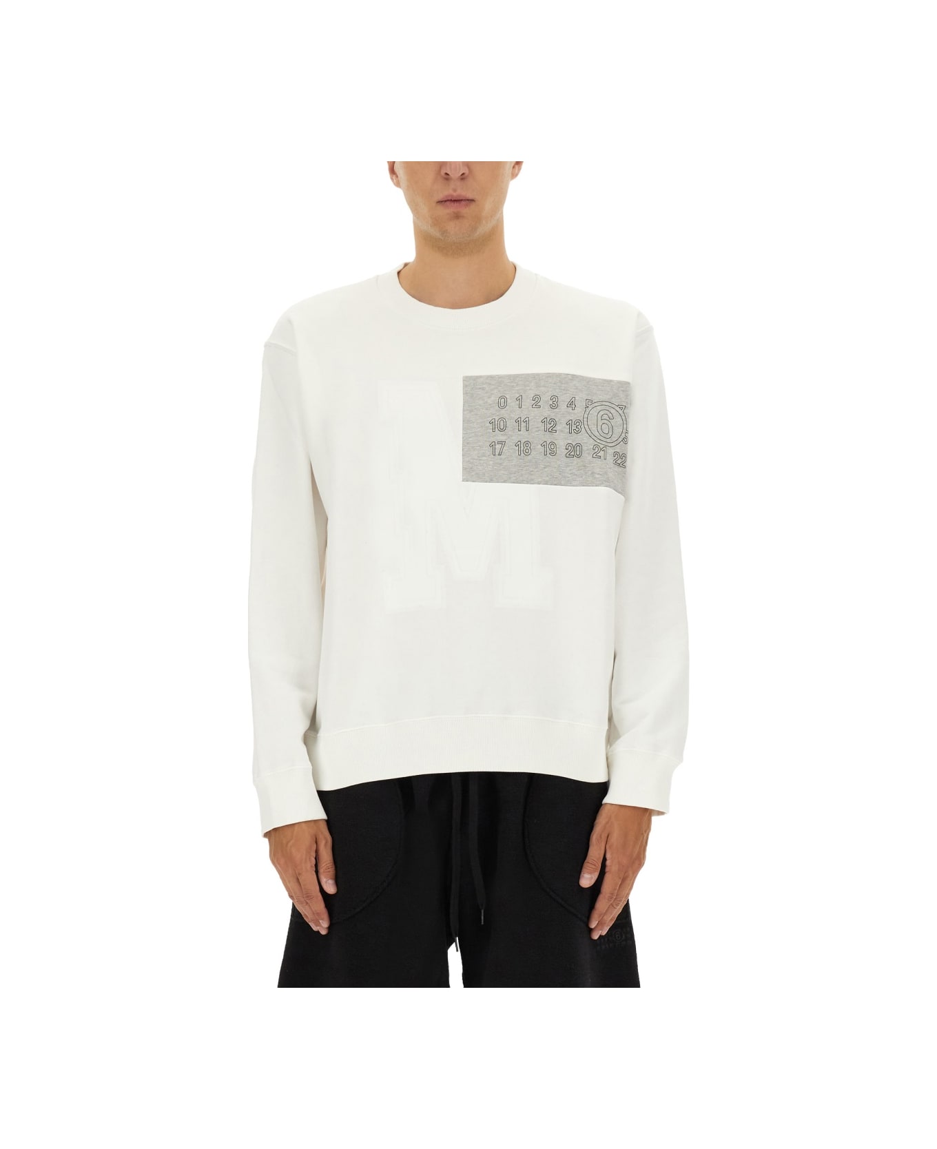 MM6 Maison Margiela Sweatshirt With Logo - WHITE