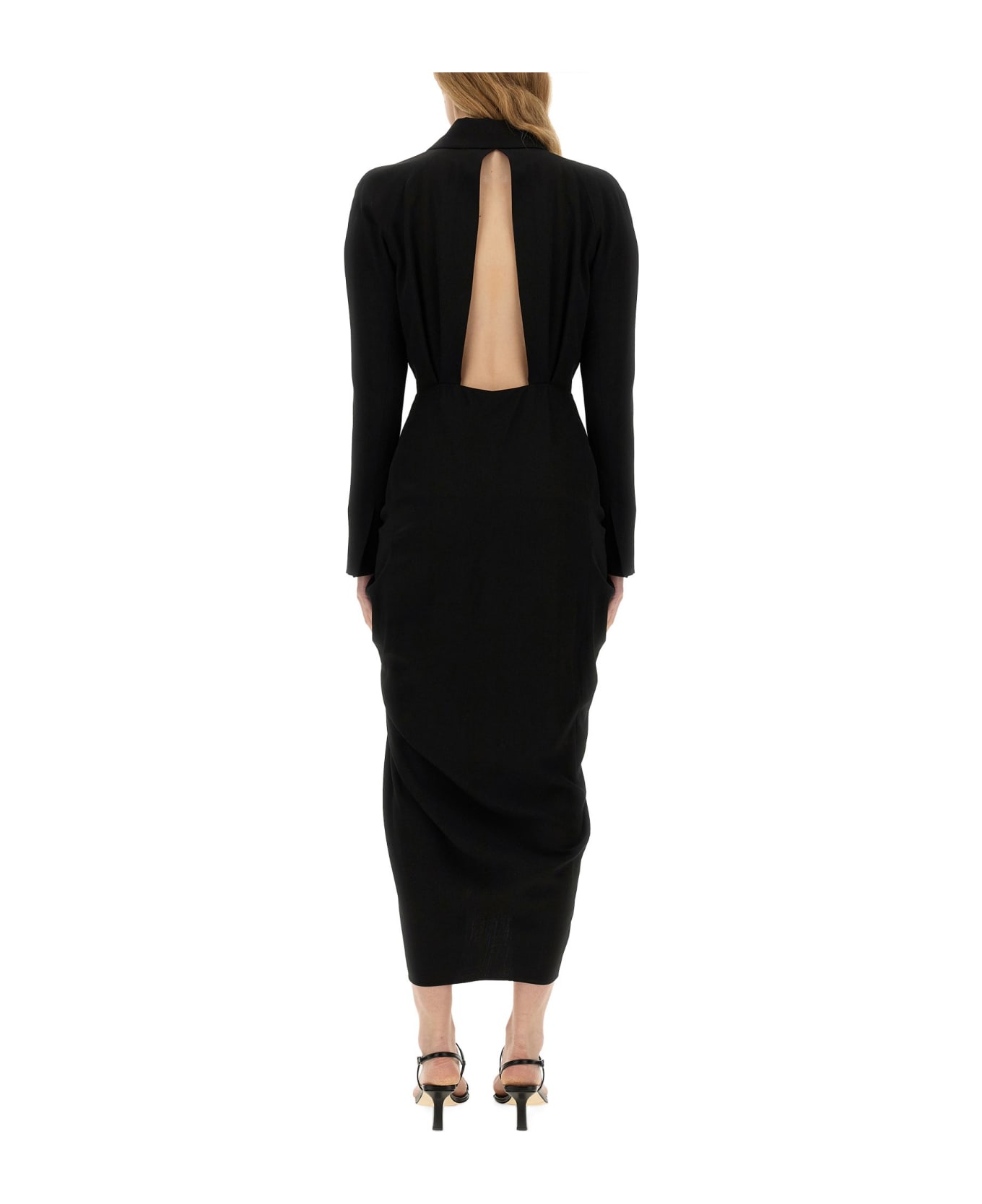 Dries Van Noten Midi Dress - BLACK