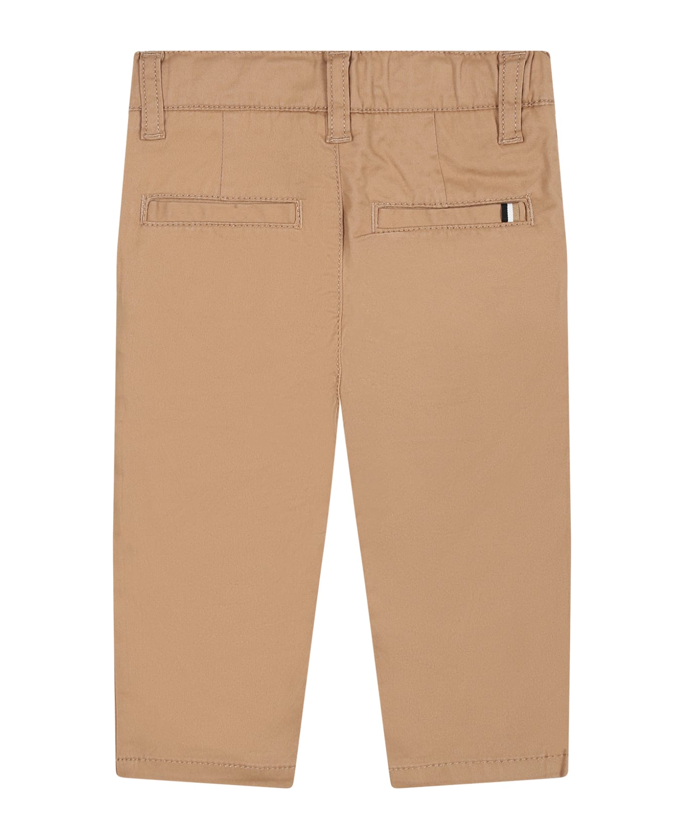 Hugo Boss Beige Casual Trouser For Baby Boy - Brown
