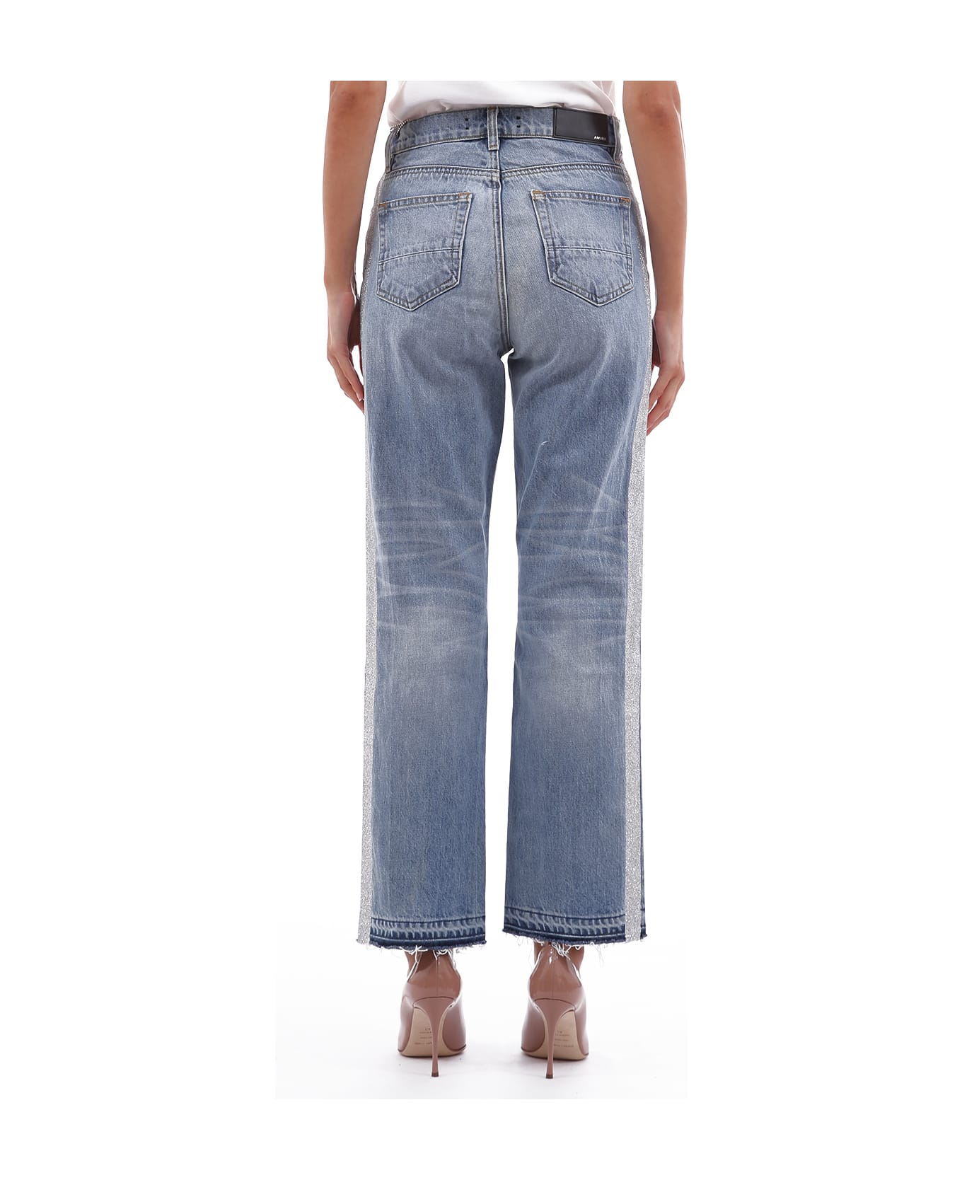 AMIRI Jeans Glitter Track - Light blue