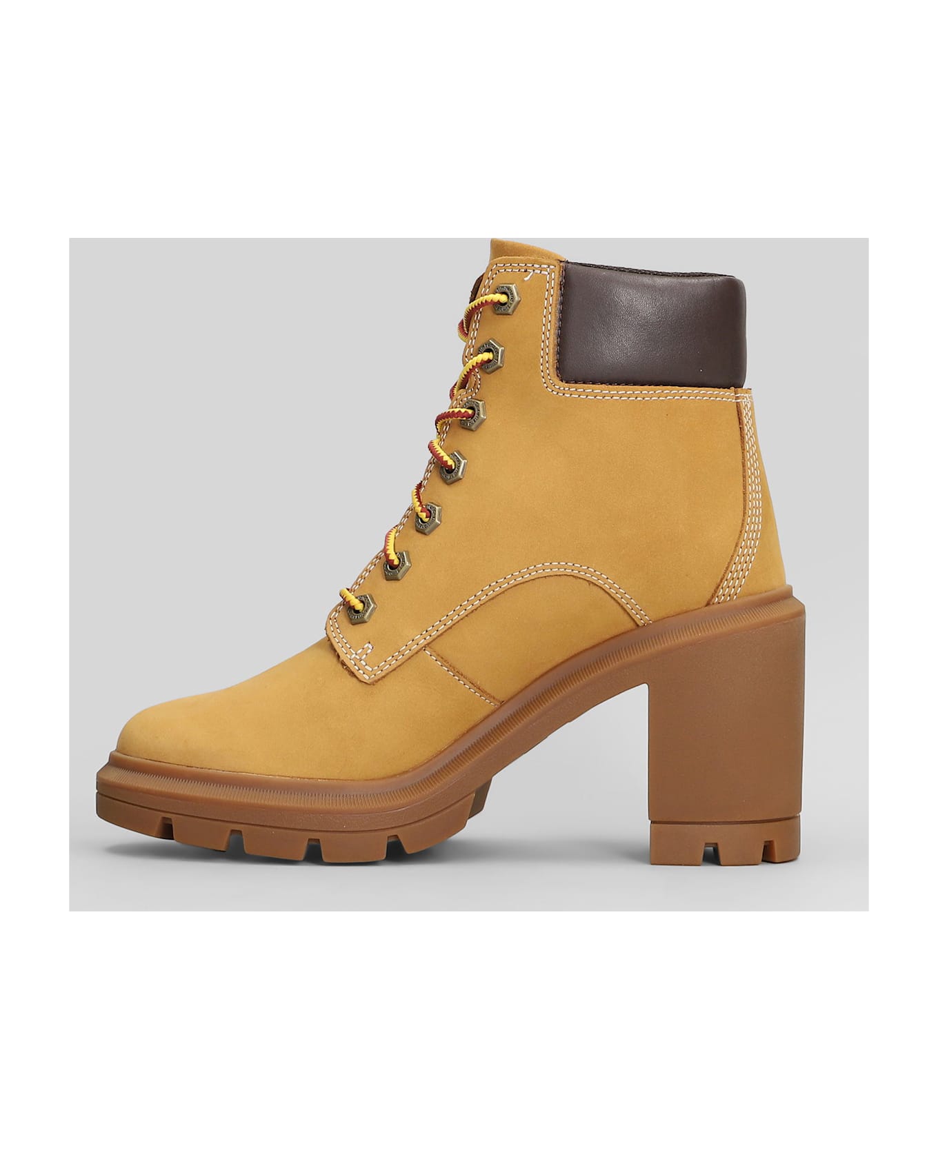 Timberland Allington Haights Lace Up Shoes In Beige Nubuck - beige