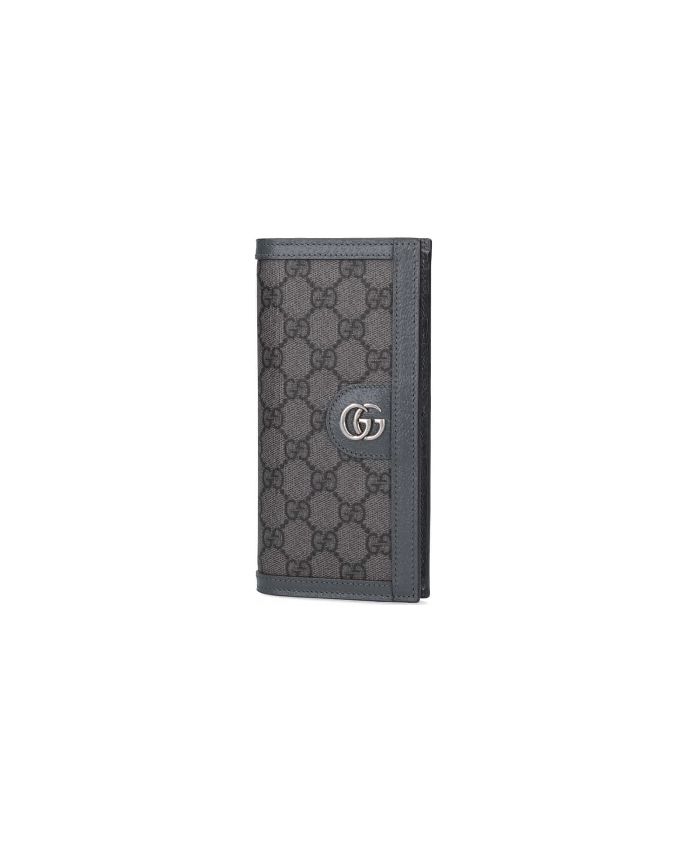 Gucci Long Bi-fold Wallet 
ophidia Gg
 - GREYBLACKGRAPGREY