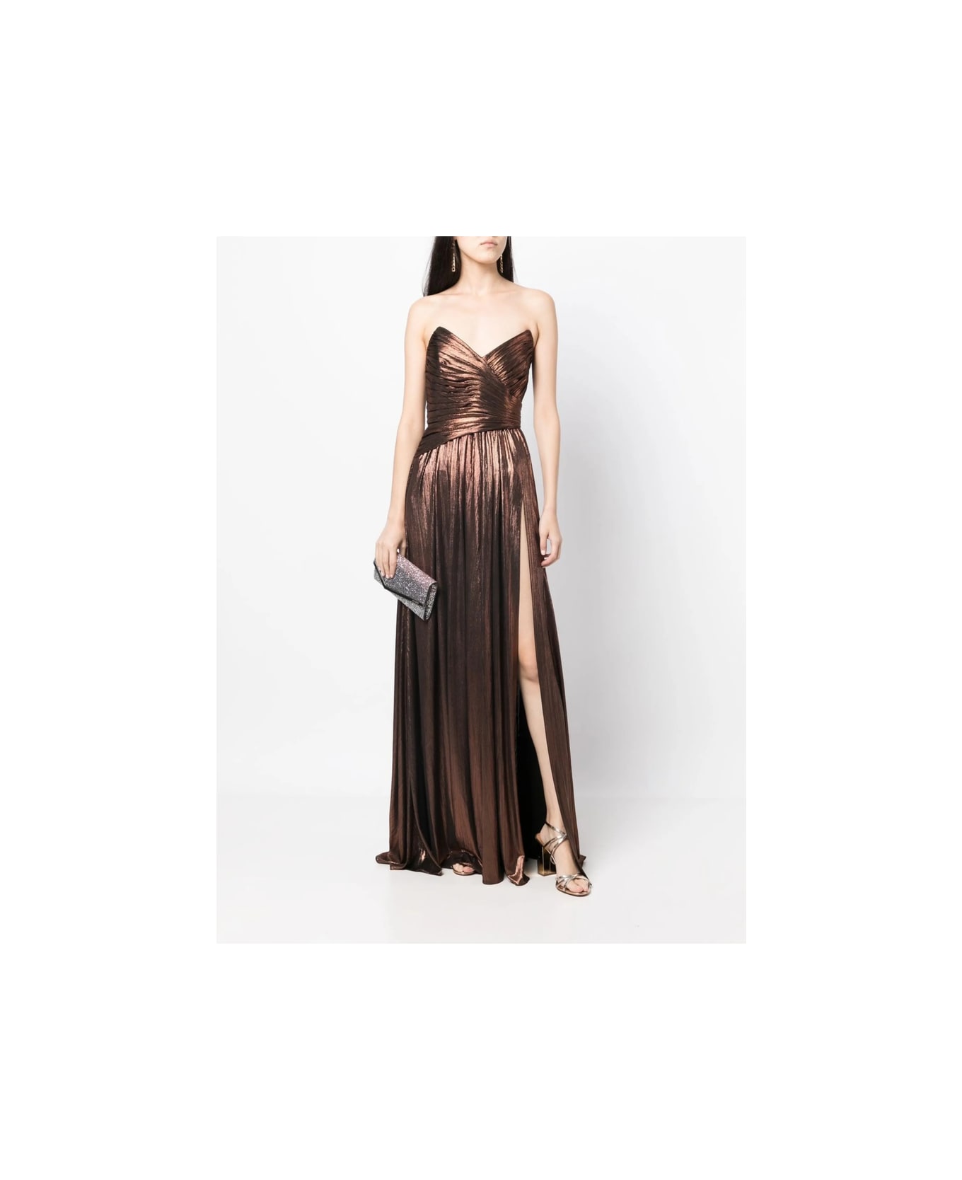 retrofete Dress - BROWN/METALLIC