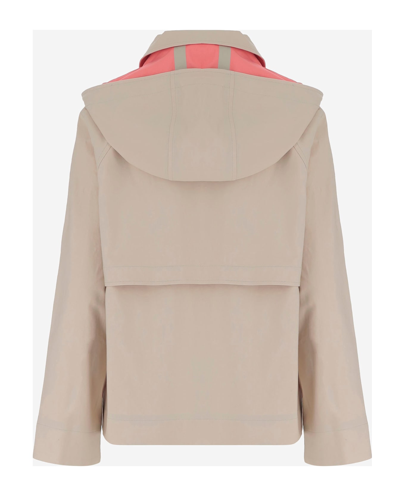 Yves Salomon Hooded Jacket - Beige
