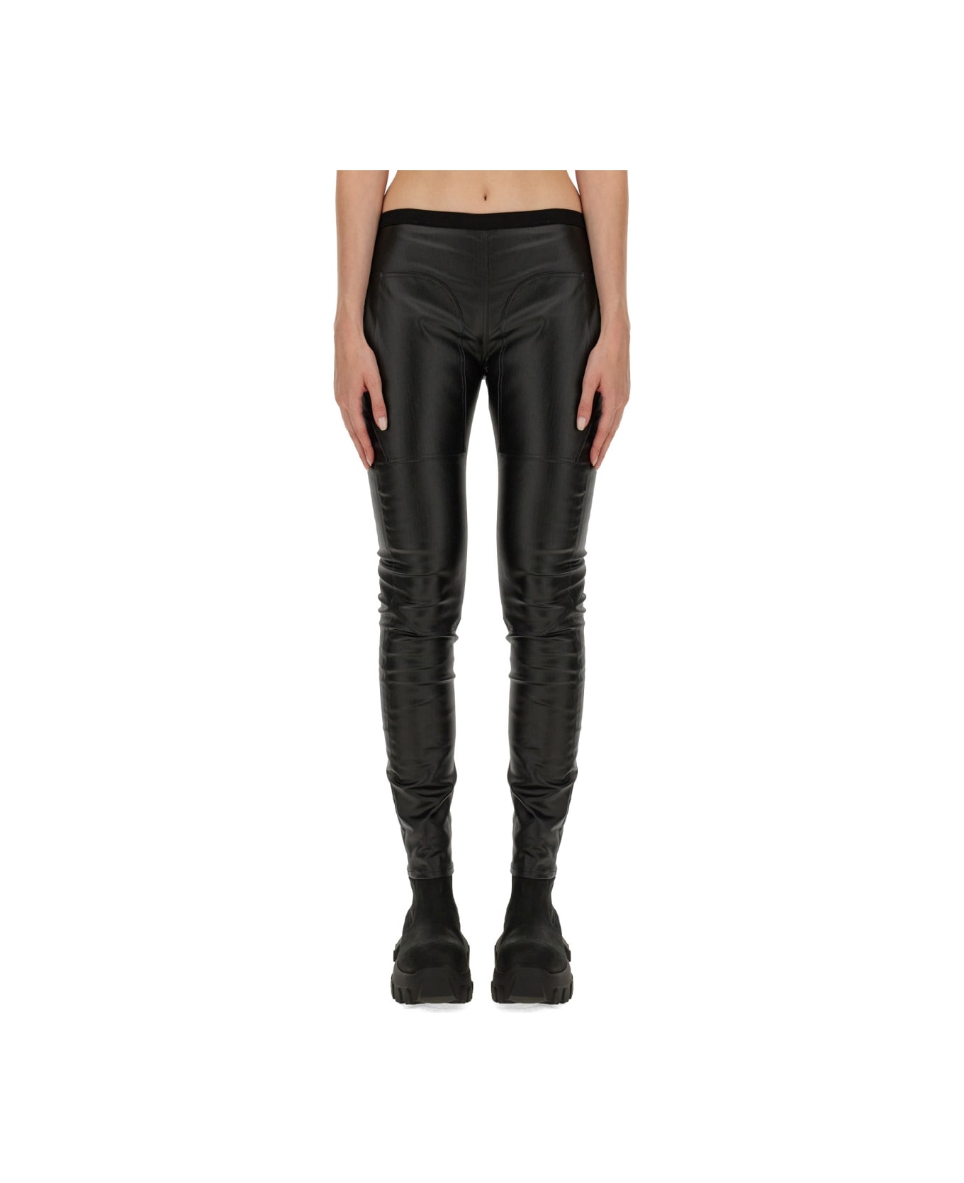 Rick Owens Denim Leggings - BLACK