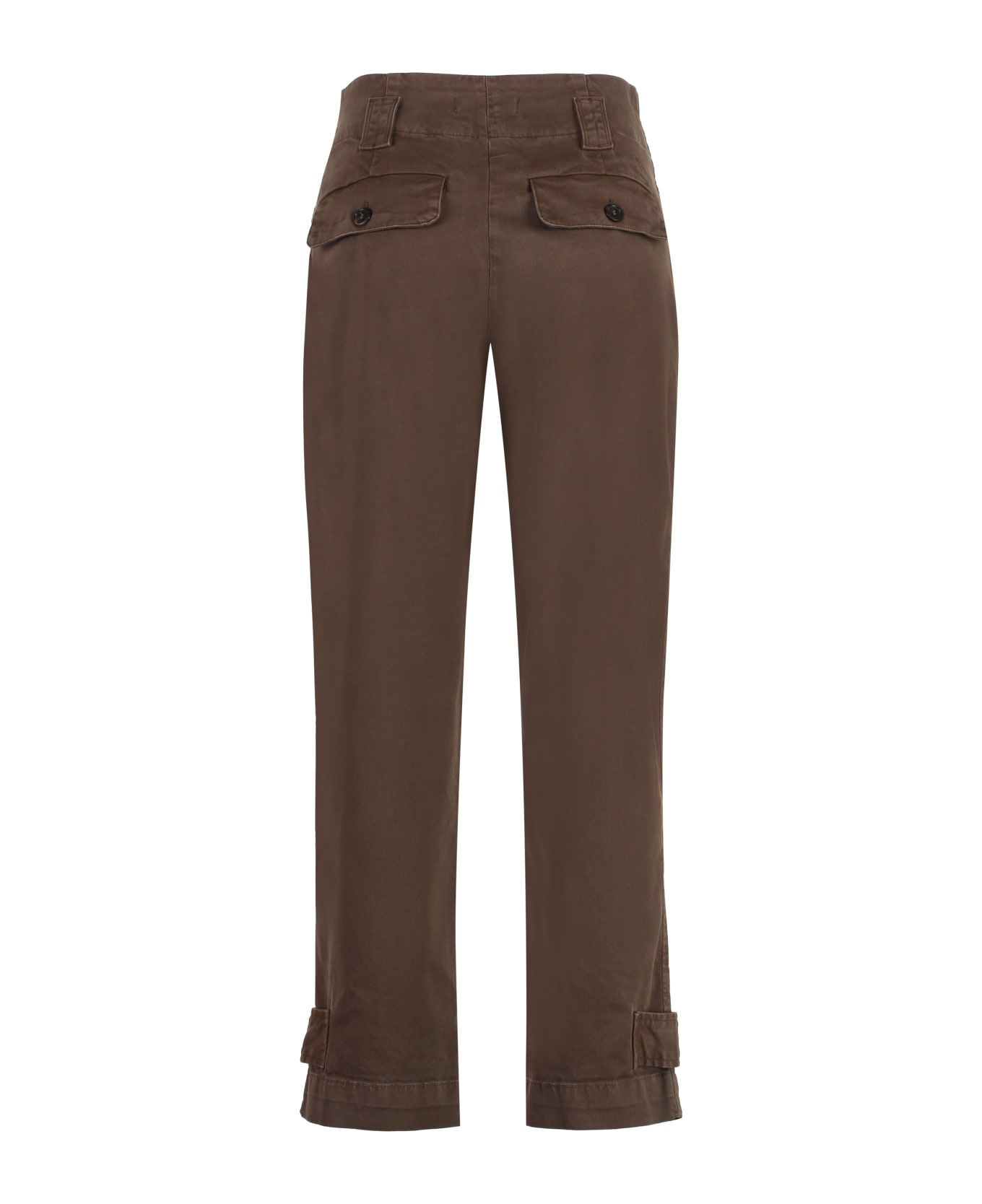 Pinko Globo Stretch Cotton Cargo Trousers - brown