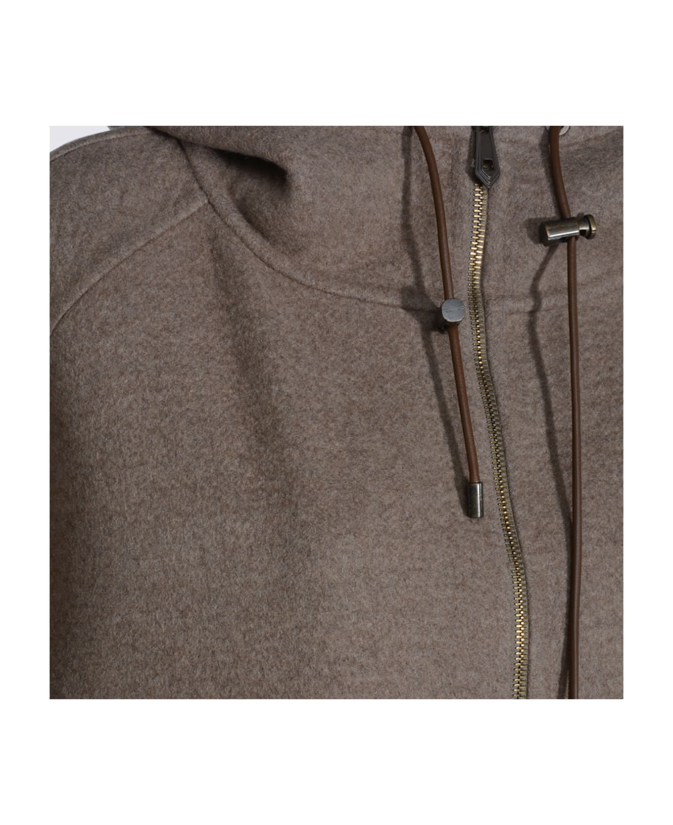Max Mara Beige Wool Gradi Coat - Dove Grey