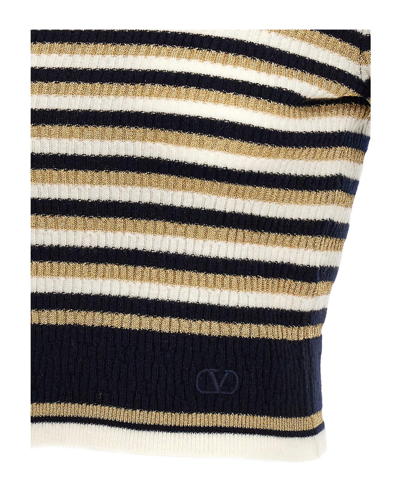 Valentino Garavani Valentino Striped Sweater - Black ニットウェア