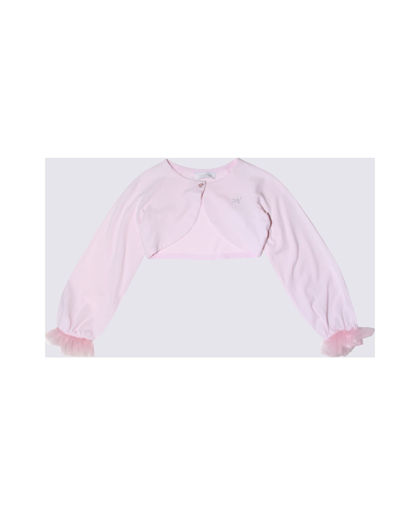 Monnalisa Light Pink Cotton Casual Jacket - ROSA FAIRYTALE