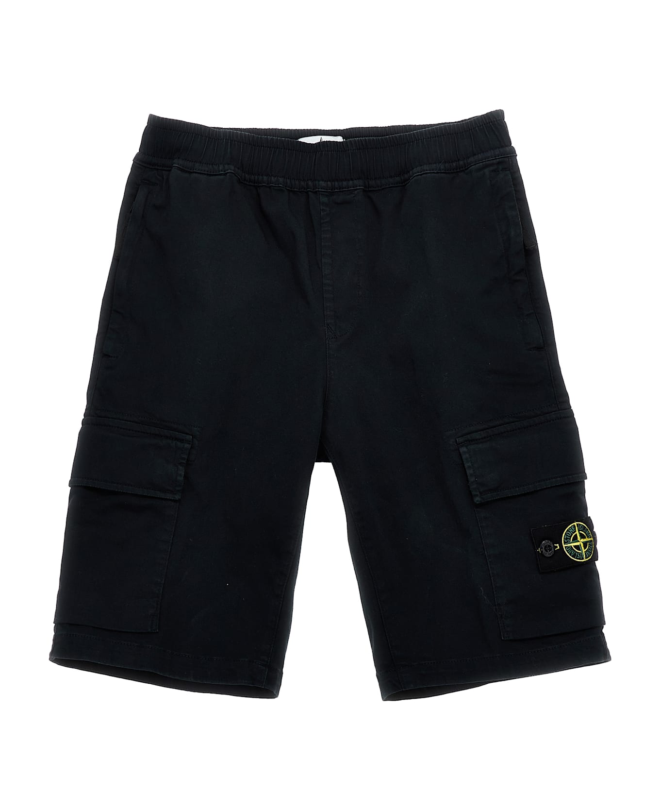 Stone Island Junior Cargo Bermuda Shorts - Blue