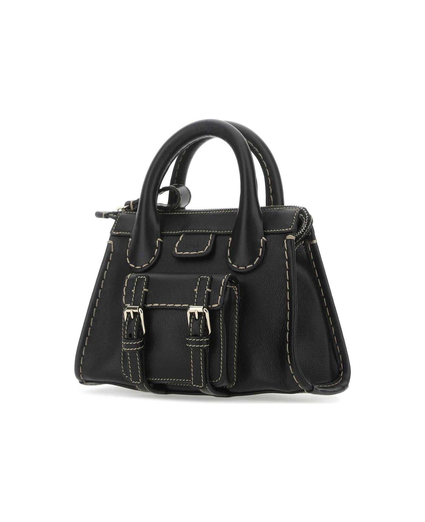 Chloé Edith Medium Top Handle Bag - Black トートバッグ