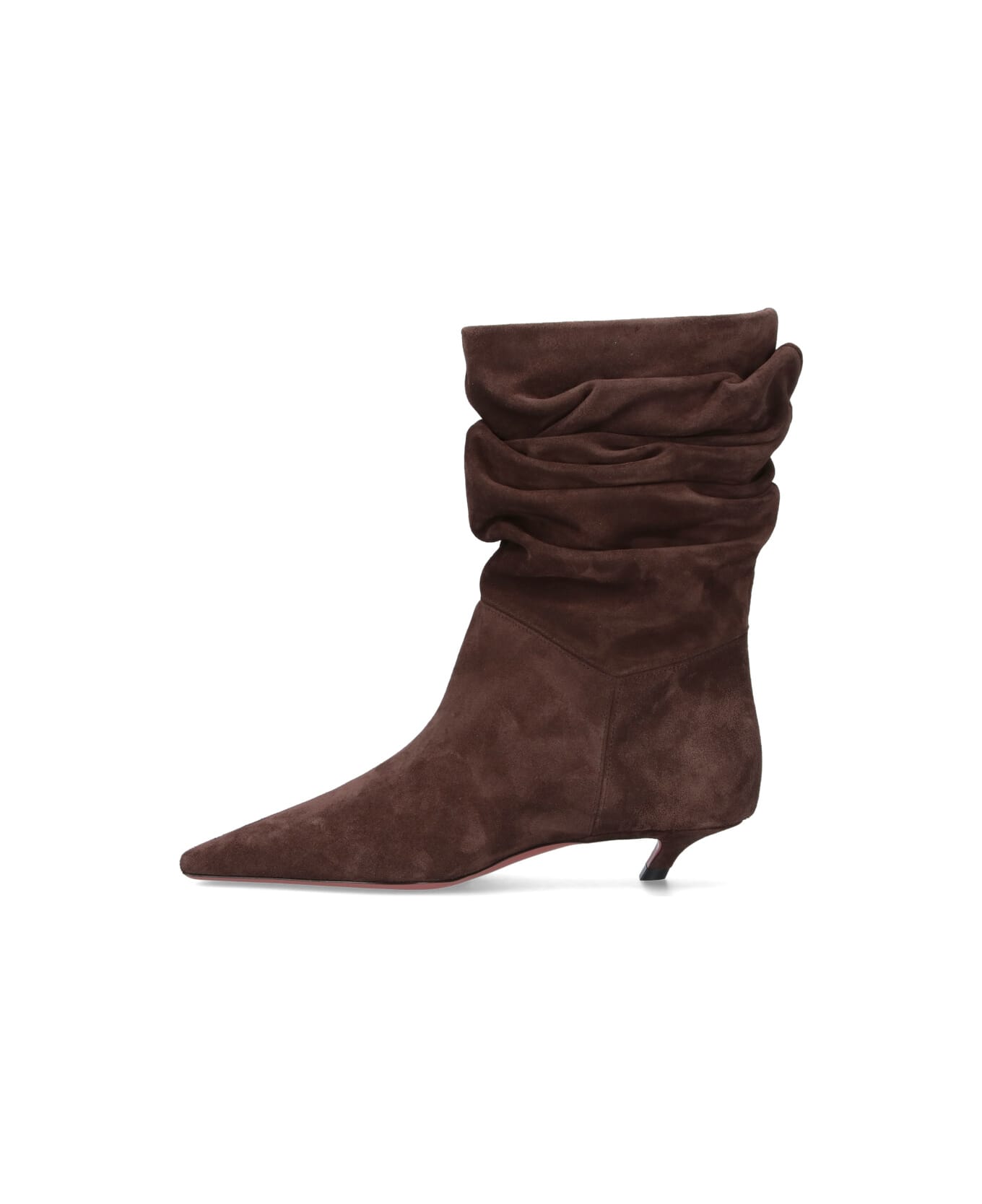 Amina Muaddi 'jamie' Ankle Boots - Brown