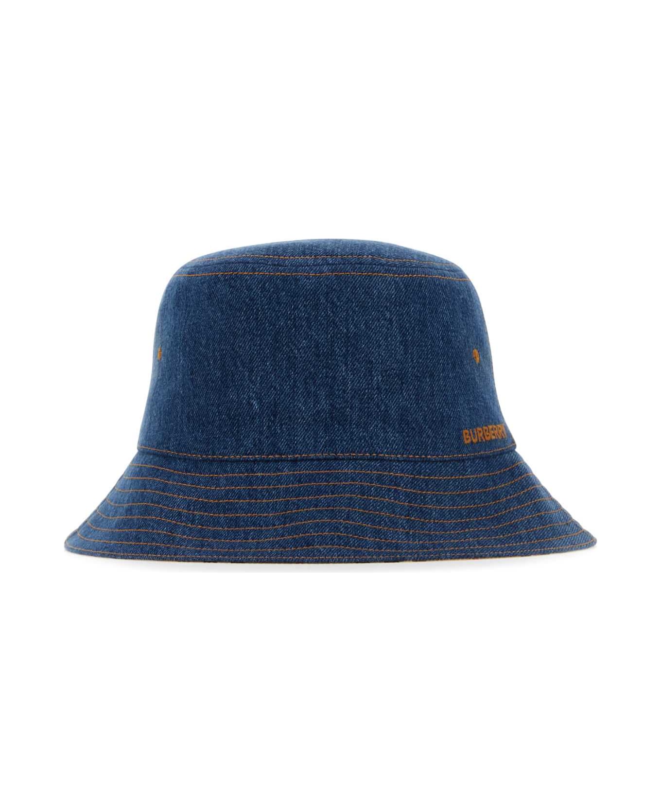 Burberry Denim Bucket Hat - WASHEDINDIGO ヘアアクセサリー