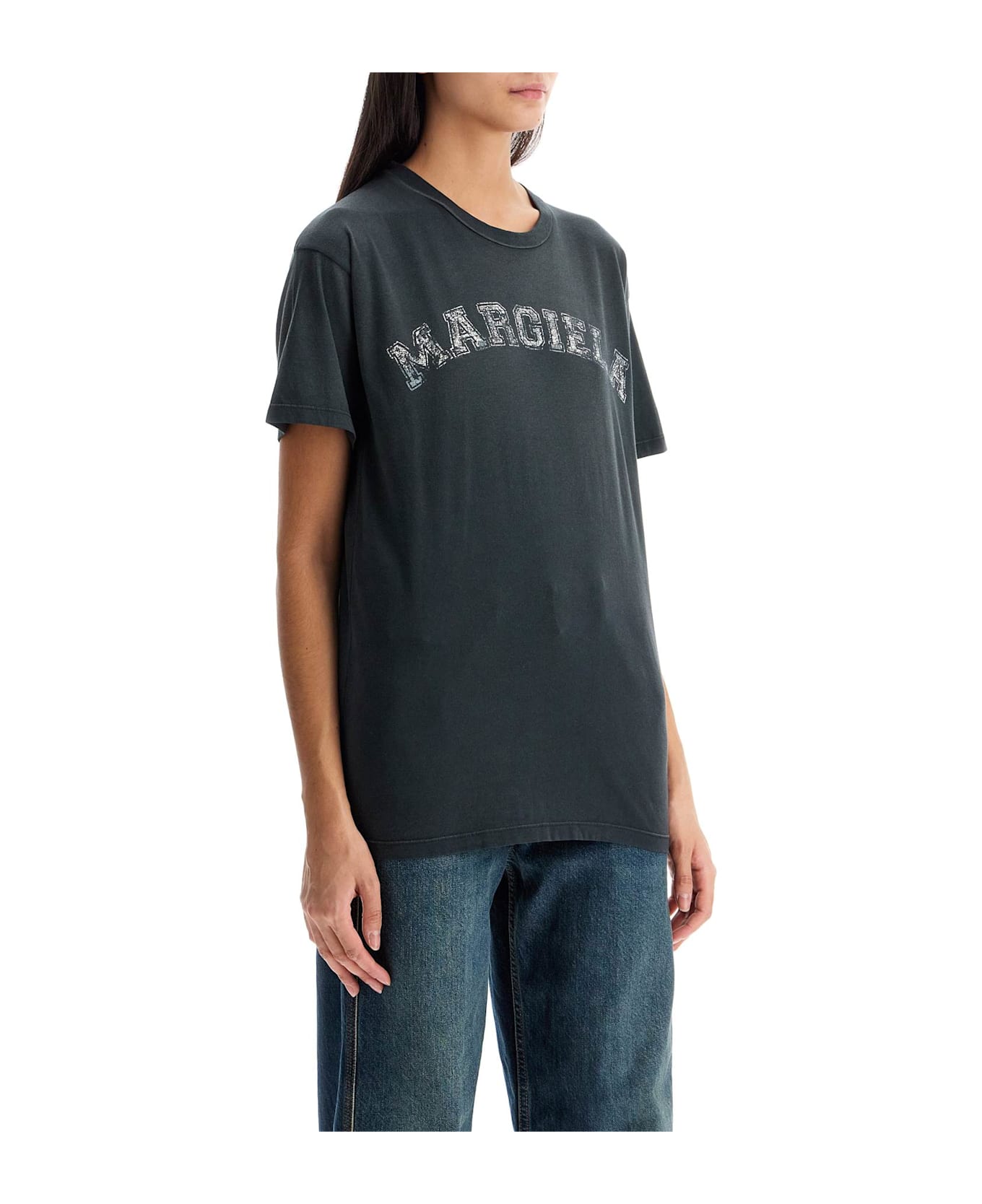 Maison Margiela Logo T-shirt - WASHED BLACK (Grey)