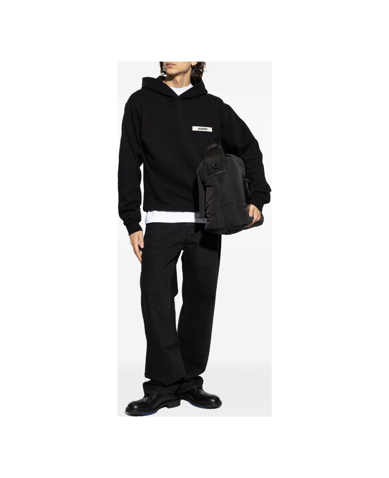 Jacquemus Le Hoodie Gros Grain - Black