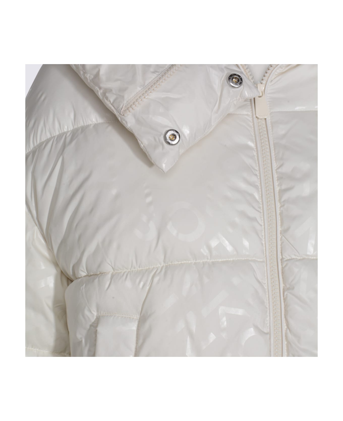 Pinko White Down Jacket - White