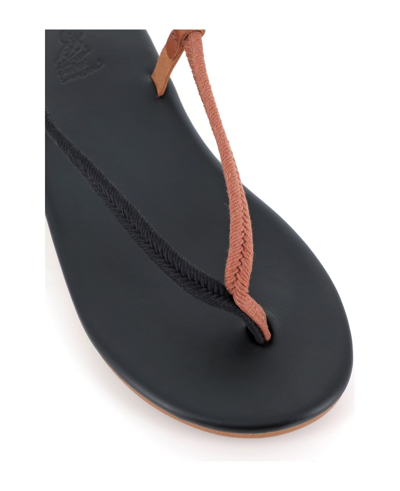 Ancient Greek Sandals Sandal Zoi - Nero/cuoio