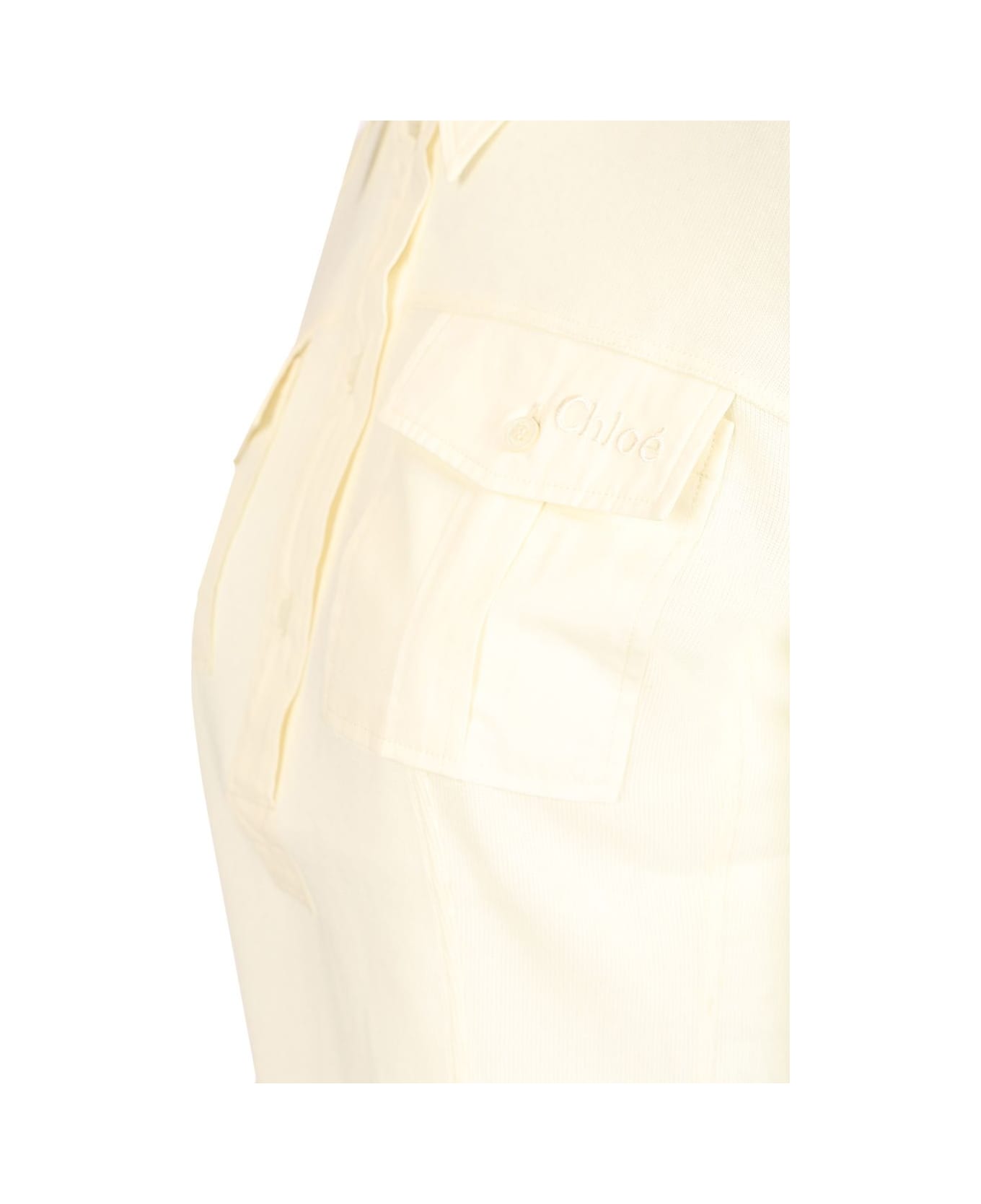 Chloé Slim Fit Polo Shirt - WHITE