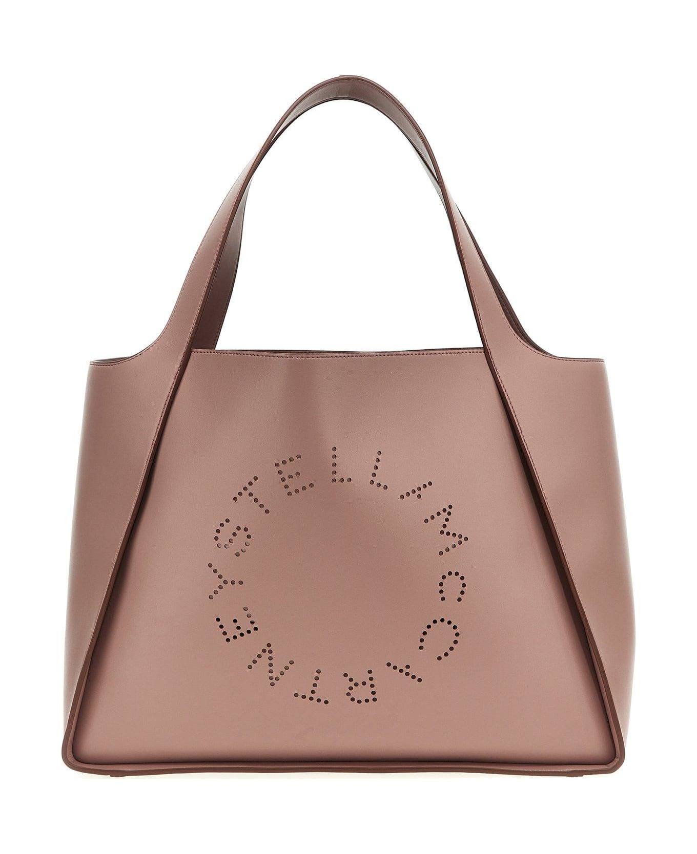 Stella McCartney Logo Perforated Tote Bag - Shell トートバッグ