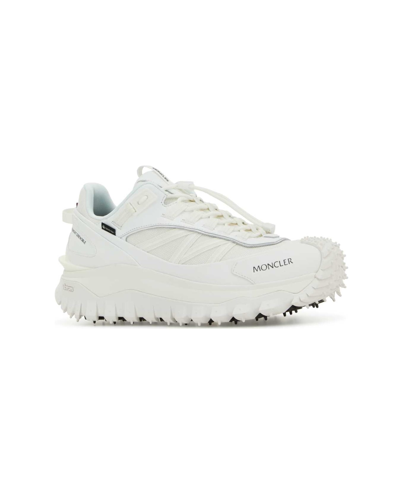 Moncler White Fabric Trailgrip Gtx Sneakers - 001