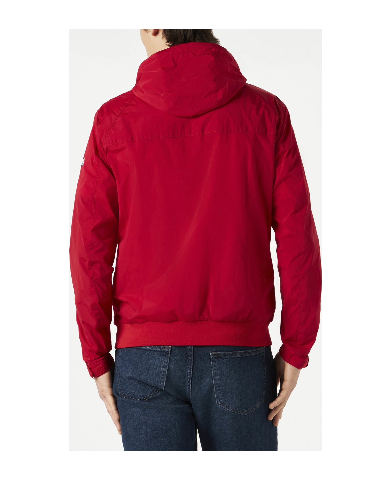 MC2 Saint Barth Red Zipped Midweight Windbreaker - RED